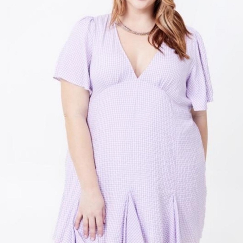 Arula gingham mini dress
